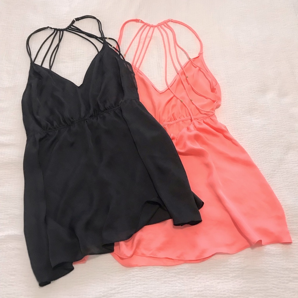 Victoria's Secret Black and Pink Slips